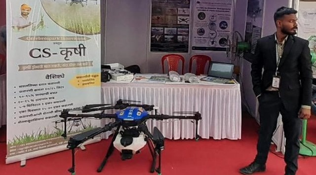 Pune Students’ exhibition, Pune College of Engineering exhibition, Drone irrigation, printer cartridge recycling, indian express, indian express news