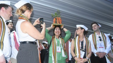 G20 delegates get a view from pavilion