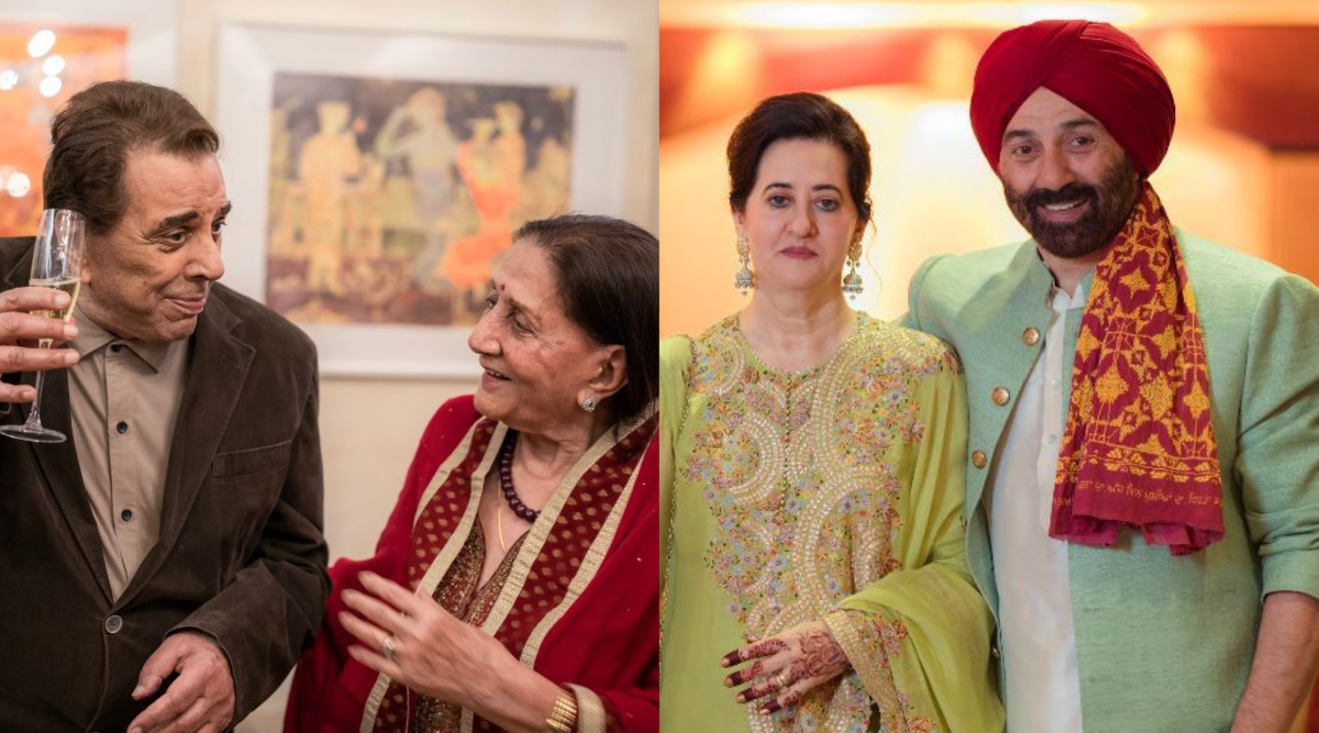 1200px x 667px - Sunny Deol's wife Pooja, Dharmendra's wife Prakash Kaur make rare  appearances in inside pics from Karan Deol's wedding, see them here | The  Indian Express