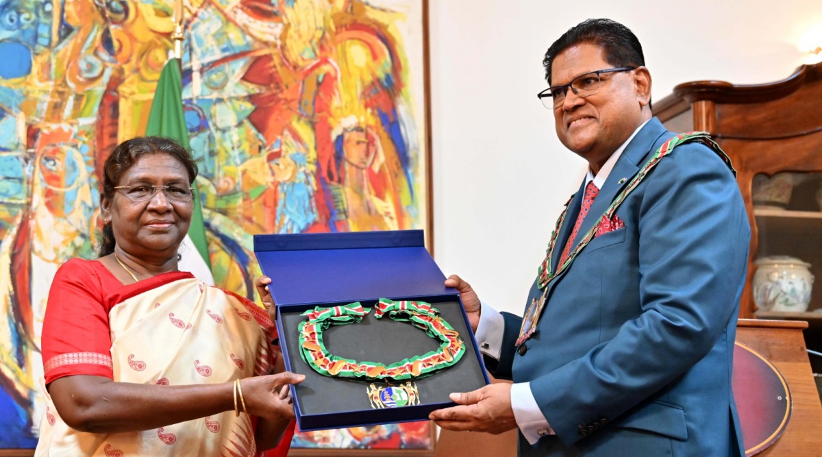 President Droupadi Murmu conferred Suriname’s highest civilian award ...