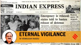 Eternal vigilance copy venkaiah naidu writes on emergency