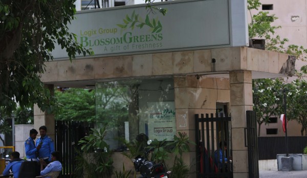 Blossom Greens society in Noida. Express photo by Gajendra Yadav