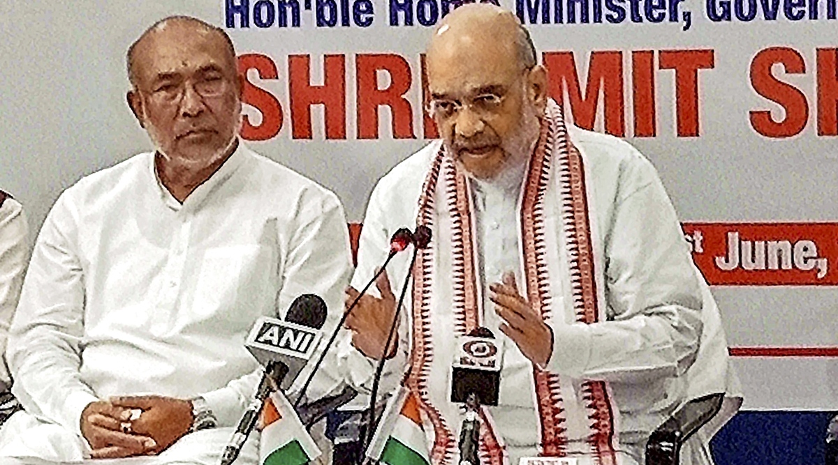 Judicial panel to probe violence in Manipur: Amit Shah | India News,The  Indian Express