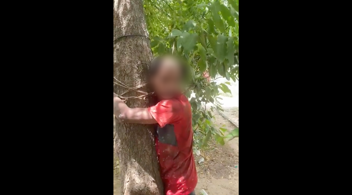 spektrum cement Ved Man tied to tree, beaten up, his head tonsured and forced to chant 'Jai  Shree Ram' in UP village, 2 held after viral video | India News - The  Indian Express