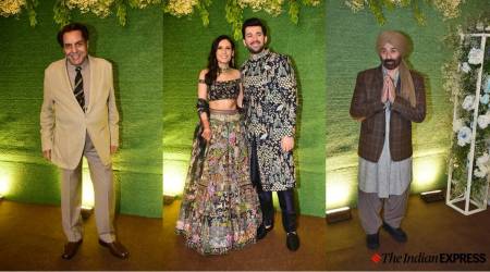 Karan Deol and Drisha Acharya sangeet was a star-studded affair. (Pic source: Varinder Chawla)