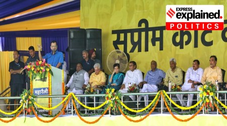 Delhi CM Kejriwal at Ramlila Maidan