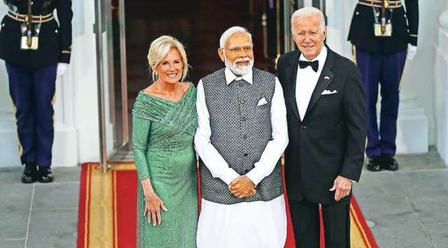 Narendra Modi, Joe Biden, Narendra Modi Joe Biden meet, Narendra Modi US visit, Narendra Modi white house, modi biden, india us ties, Indian Express, India news, current affairs
