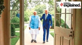PM Modi in USA Narendra Modi, Joe Biden, Narendra Modi Joe Biden meet, Narendra Modi US visit, Narendra Modi white house, modi biden, india us ties, Indian Express, India news, current affairs