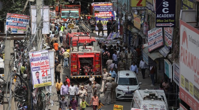 Mukherjee Nagar fire, Mukherjee Nagar Coaching fire, Delhi police arrest, ECO bail, Mukherjee Nagar fire incident injuries, indian express, indian express news