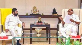 NCP chief Sharad Pawar meets Chief Minister Eknath Shinde