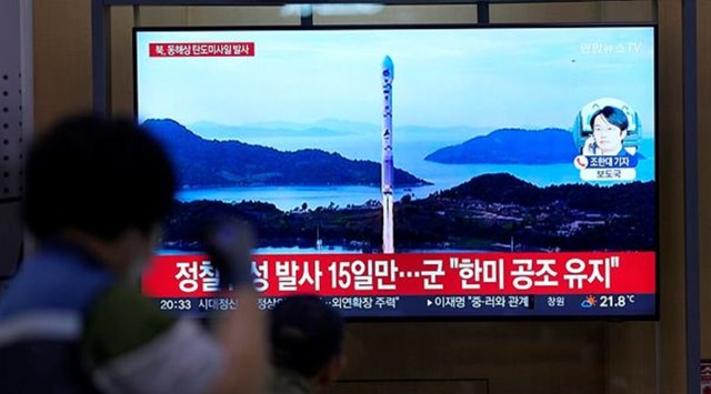 North Korean ballistic missile