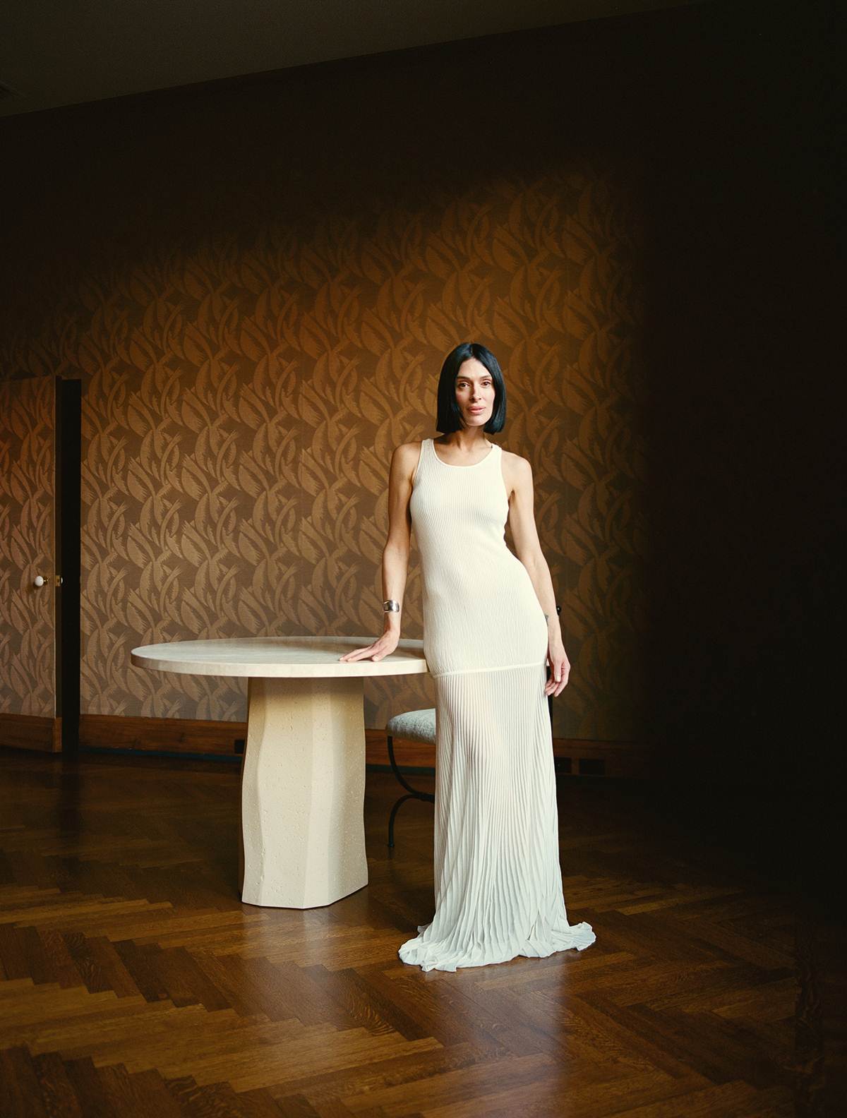 Athena Calderone at her new home in TriBeCa, April 12, 2023. (Clement Pascal/The New York Times)