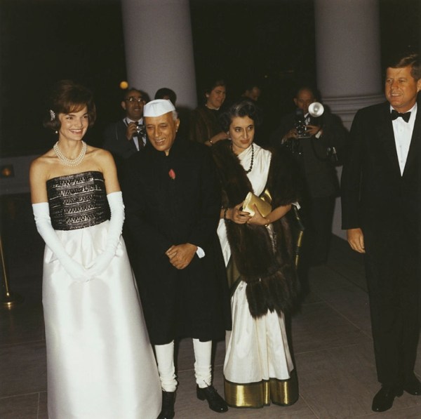 Nehru and Indira at White House