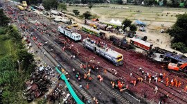 Odisha train accident: Restoration work