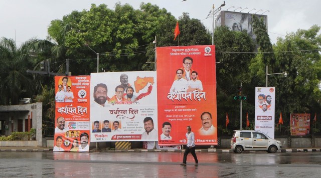 Shinde, Uddhav unleash poster war ahead of Shiv Sena foundation day