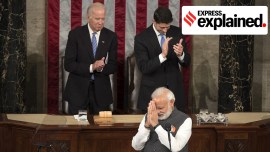 modi us visit, modi biden talk, Modi-biden meet, PM Modi US visit, PM Modi US visit 2023, PM Modi US visit schedule, PM Modi America visit, PM Modi US tour, Narendra Modi America visit, indian american diaspora, yoga day modi us visit, international relations, indian express explained