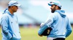 India captain Rohit Sharma with head coach Rahul Dravid