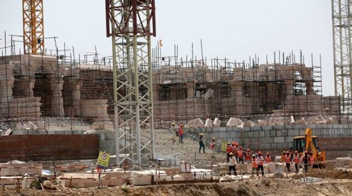 Ground floor of three-storey Ram Temple in Ayodhya in final stages of construction - Vimarsana News