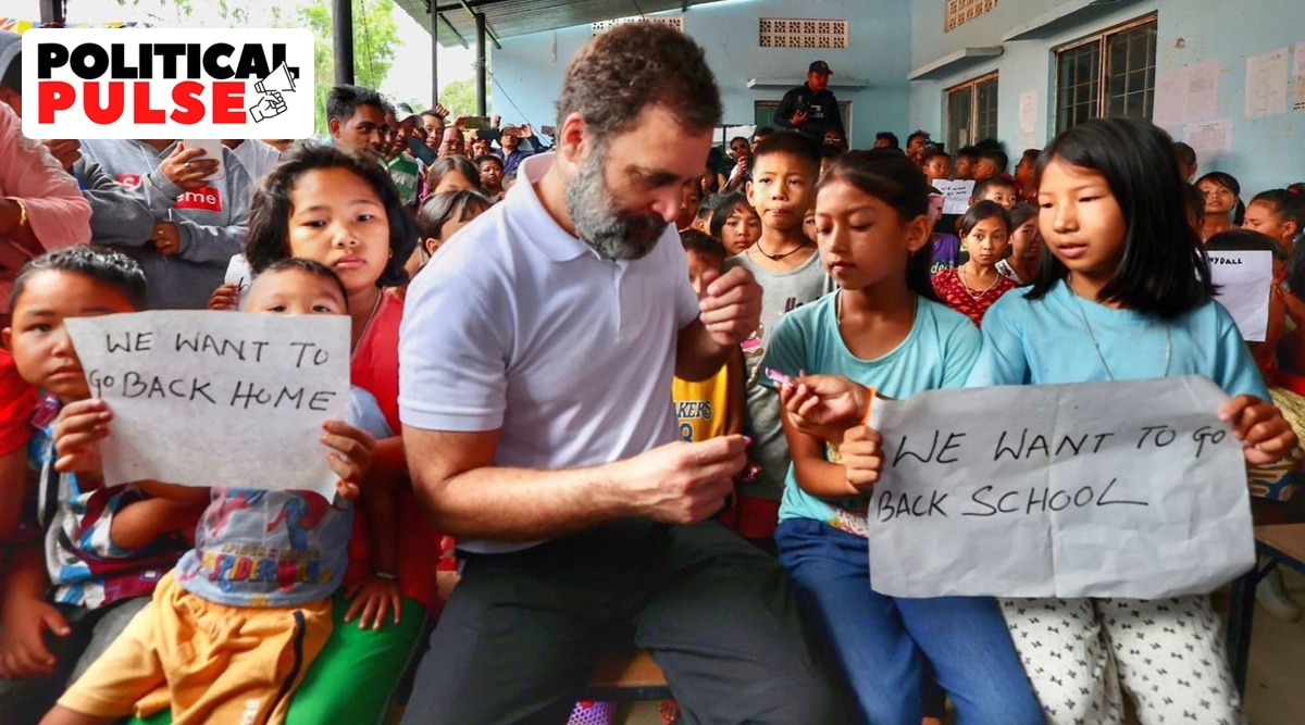 Rahul Gandhi Manipur visit