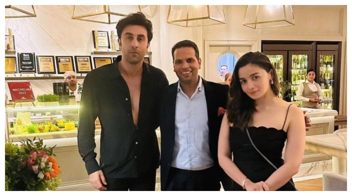 Alia Bhatt and Ranbir Kapoor twin in black outfits as they go shopping for  Raha during Dubai holiday