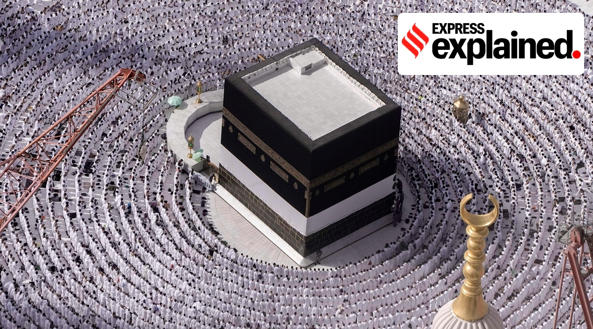 Hajj pilgrimage in Mecca, Saudi Arabia,