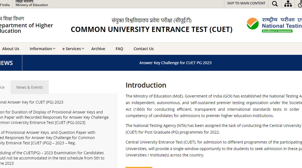 Cuet Pg 2023 Results Website To Check Scores Theayurvedanews