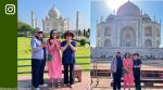 South Korean influencer visits Taj Mahal with her family