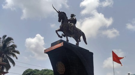 Row over Shivaji statue: 6-hour impasse as protesters camp outside Goa panchayat office, pelt stones