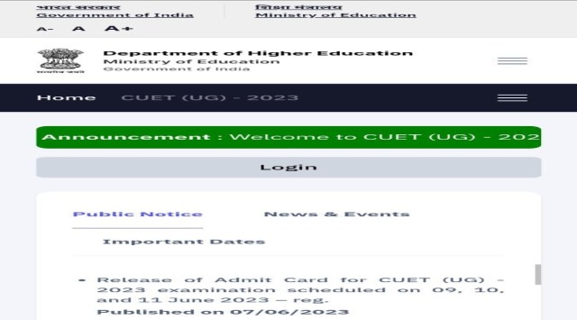 CUET UG 2023: Results to be declared on cuet.samarth.ac.in