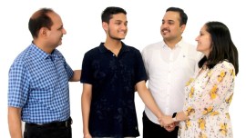 JEE Advanced 2023: AIR 4 Raghav Goyal with his family