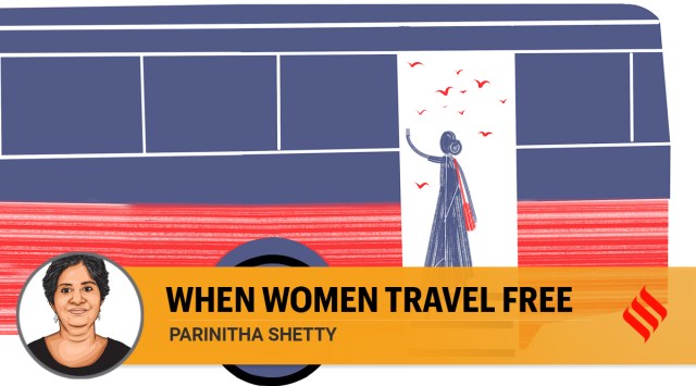 karnataka free bus rides women