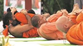 International Yoga Day, BJP Yoga Day event, Yoga session in UP madarsas, Yoga at dargahs, Uttar Pradesh Muslims, BJP public outreach campaign, Yogi Adityanath, indian express, indian express news