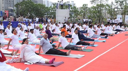 Gujrati Yoga Xxx Videos - With 1.25 lakh participants, International Yoga Day event in Surat sets new  Guinness World Record | Ahmedabad News - The Indian Express