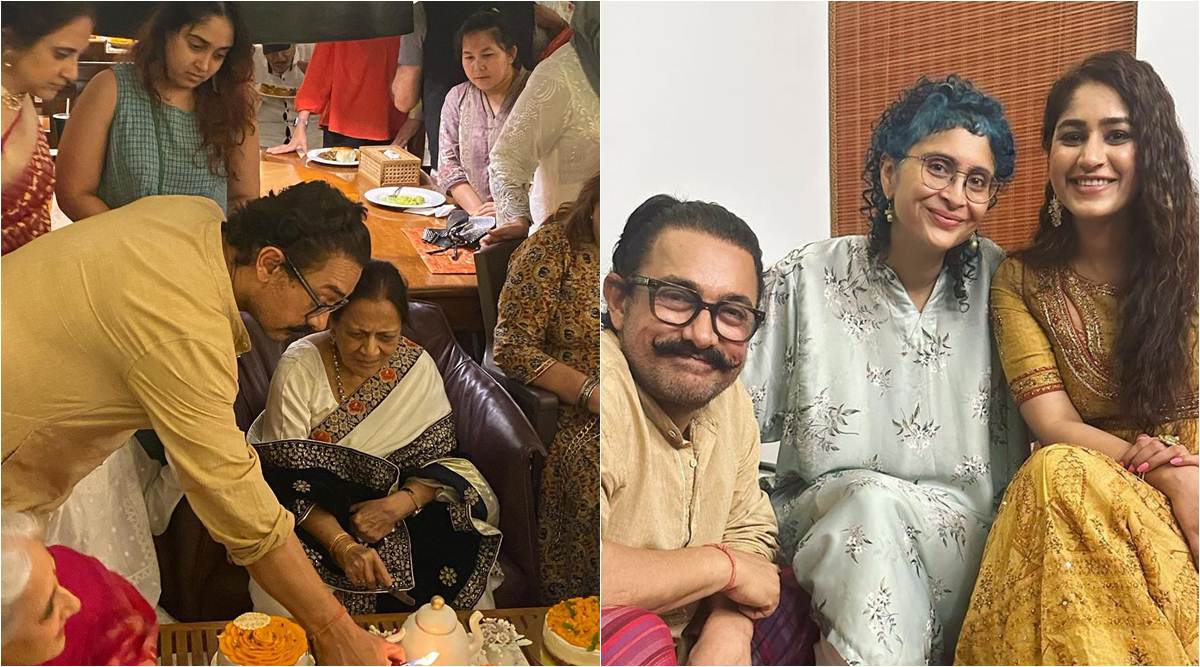 Kiran Sharma Xxx Video - Inside Aamir Khan's home as he celebrates mother Zeenat Hussain's 89th  birthday: Ex-wife Kiran Rao and daughter Ira Khan attend | Bollywood News -  The Indian Express