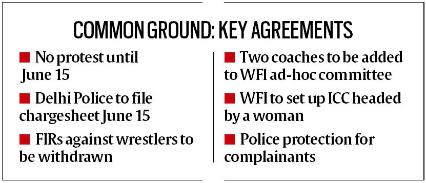 Wrestlers-Govt logjam breaks