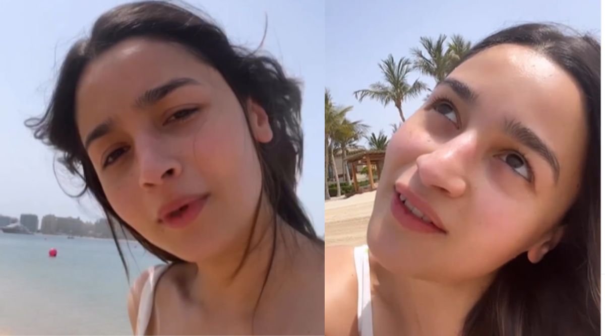 Alia Bhatt Saxi Video - Alia Bhatt perfectly lip-syncs to her song Tum Kya Mile on beach vacation,  fans ask 'where is your hero?' | Entertainment News,The Indian Express