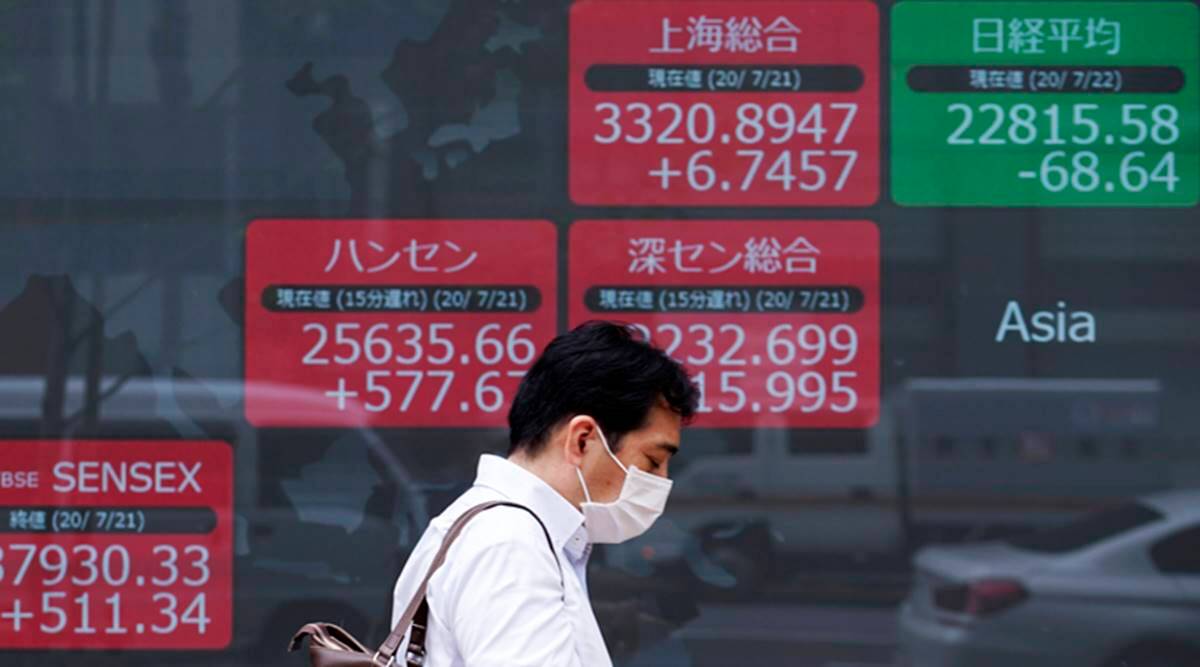 Asian stocks follow Wall St lower as US, Chinese foreign ministers meet