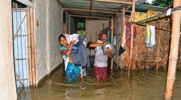 14 000 In Relief Camps Nearly 5 Lakh Hit One Dead As Assam Flood