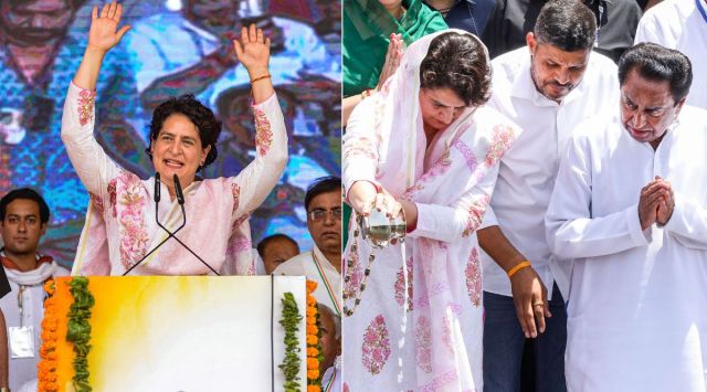 Priyanka gandhi in Madhya Pradesh's Jabalpur