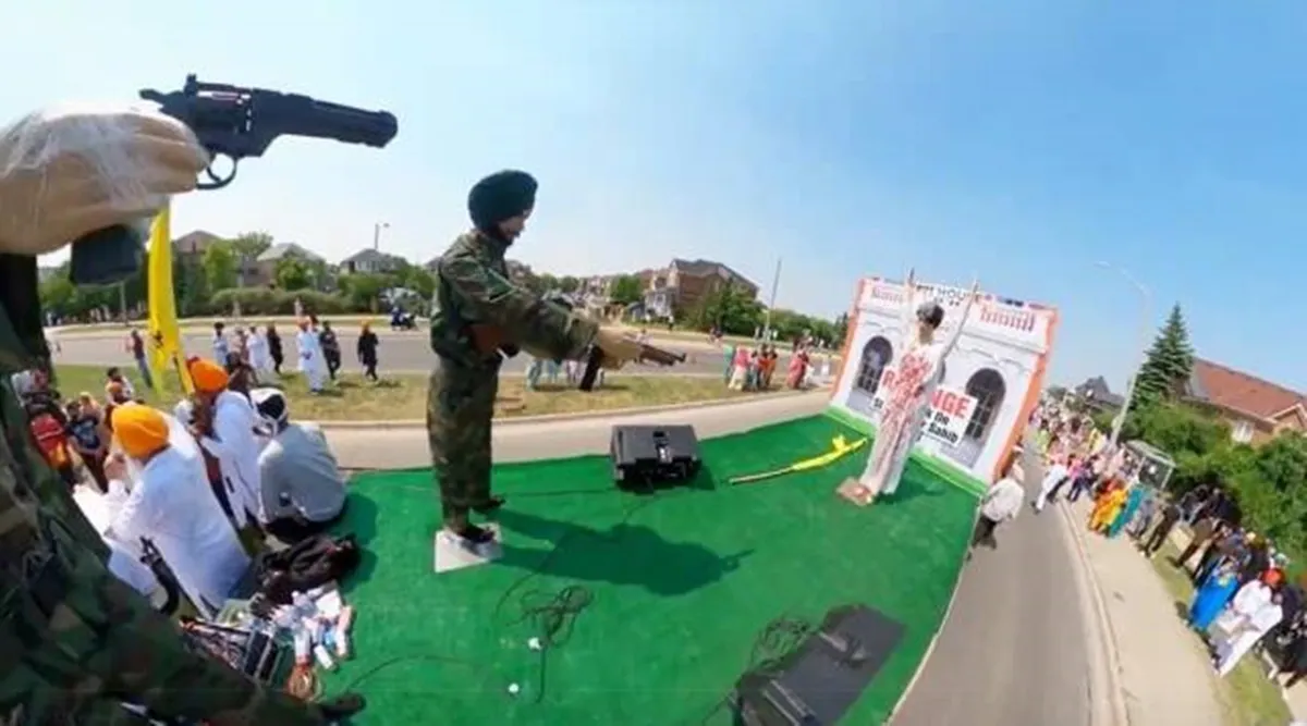 Tableau Featuring Indira Gandhi S Assassination In Brampton Sparks   Canada Indira Gandhi Assassination 