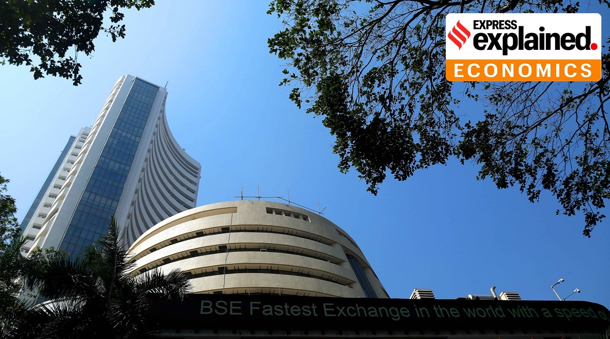 Bombay stock exchange at Dalal street, Mumbai.
