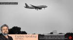 a plane flying.