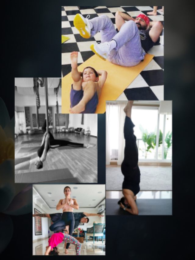 International Yoga Day: Saif Ali Khan, Karisma Kapoor, Neha Dhupia strike favourite yoga poses - Vimarsana News