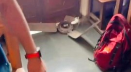 Hansraj college Ceiling fan, ceiling fan fell during exam, Delhi University, indian express, indian express news