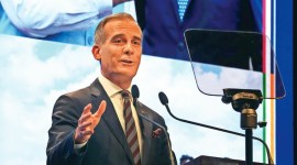 Jet engine pact, us Jet engine pactwith India, General Electric, Hindustan Aeronautics Ltd, Eric Garcetti, Indian Express, India news, current affairs