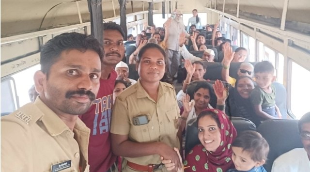 Pune women driver ST bus