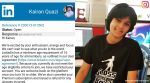 kairan quazi LinkedIn account deleted