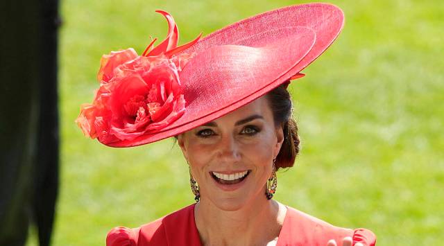 Kate Middleton keeps it bright and beautiful in a red dress at Royal ...