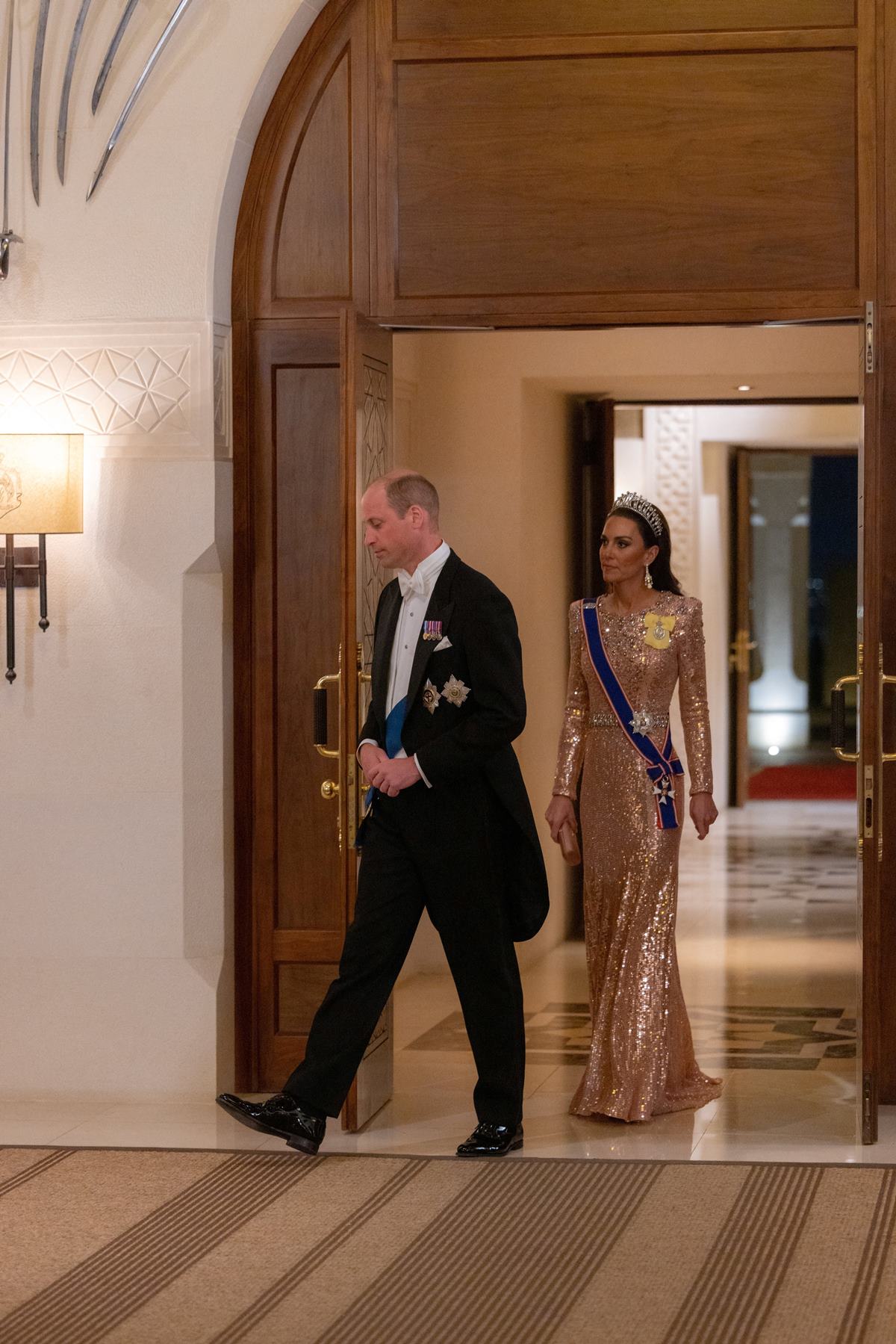 princess rajwa of jordan wedding dress Official Portraits of Crown Prince Hussein & Princess Rajwa of Jordan at  their wedding banquet at Al Husseiniya Palace, 1 June 2023