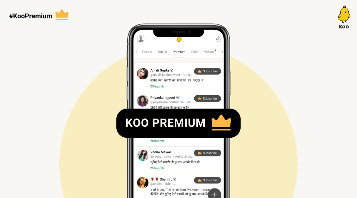 Koo goes premium for creators with support for content monetisation - Vimarsana News